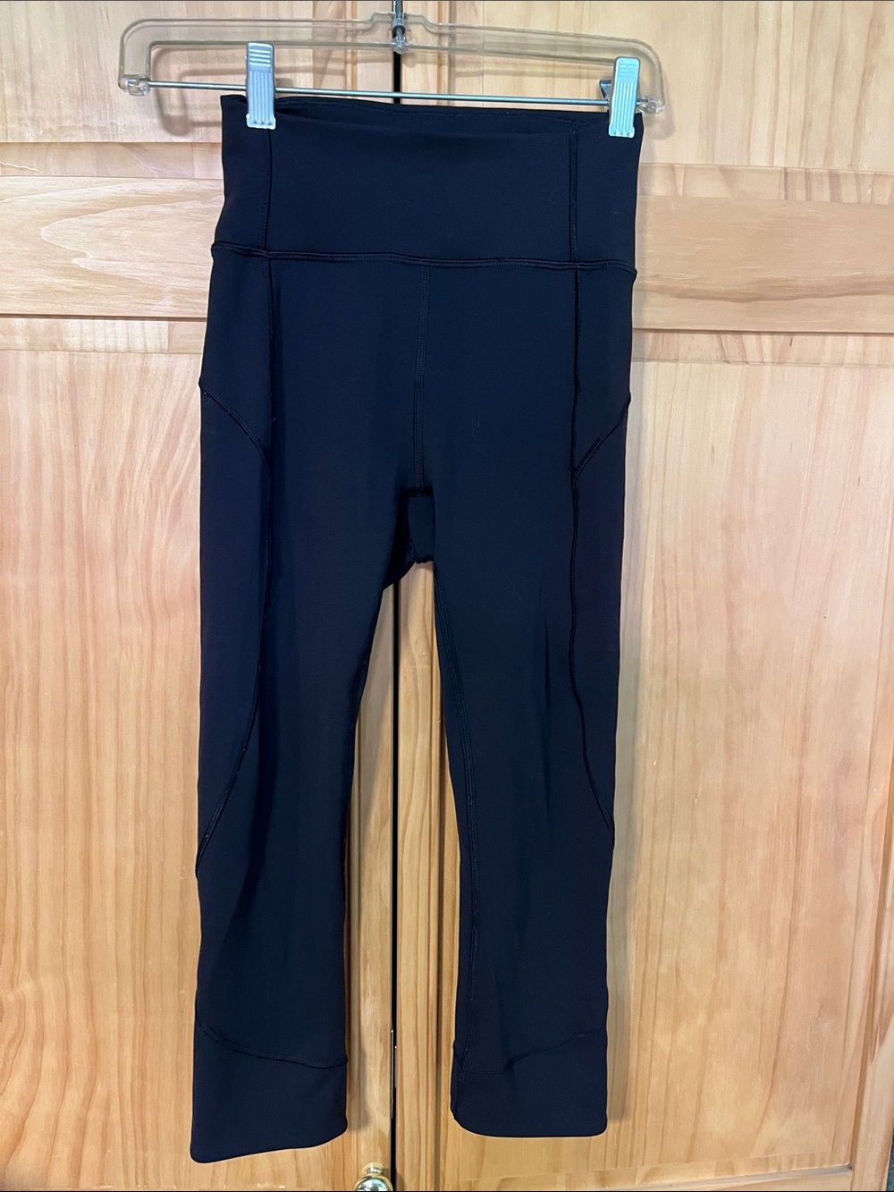 lululemon athletica Black High-Rise Cropped Performance Leggings